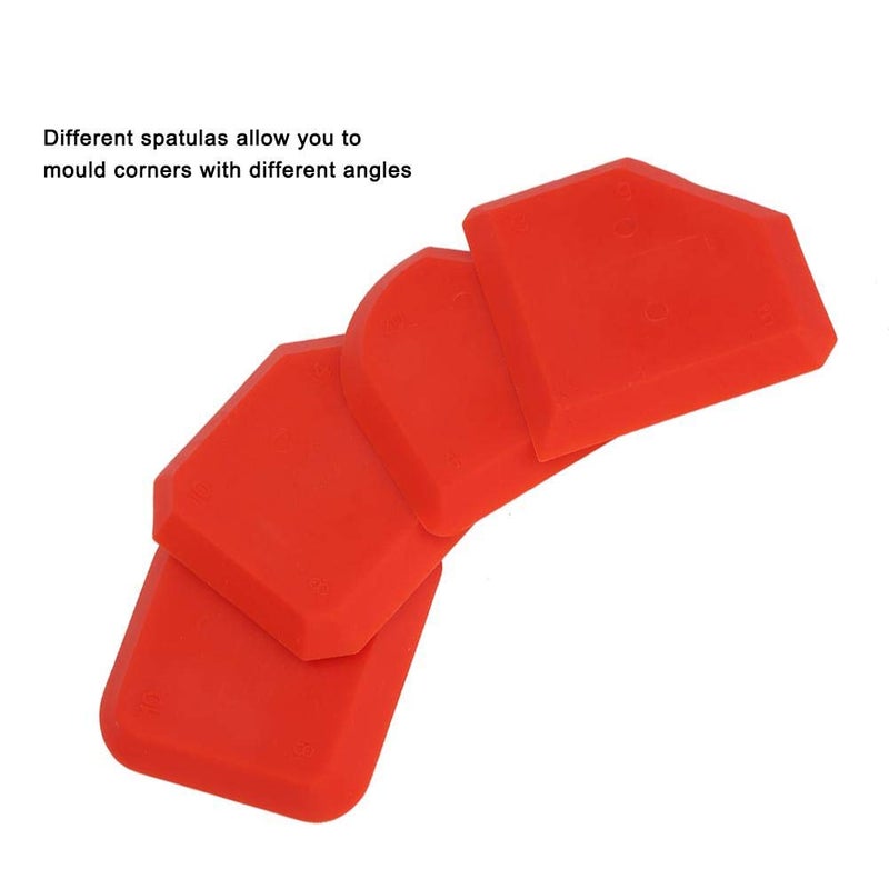 Hyuduo 4 Pieces Caulking Tool Kit Silicone Sealant Remover Applicator Cleaner Tool Kit for Kitchen Bathroom Floor Caulking, Cleaning, Sealing - Image 5